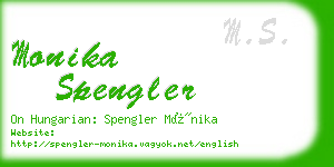 monika spengler business card